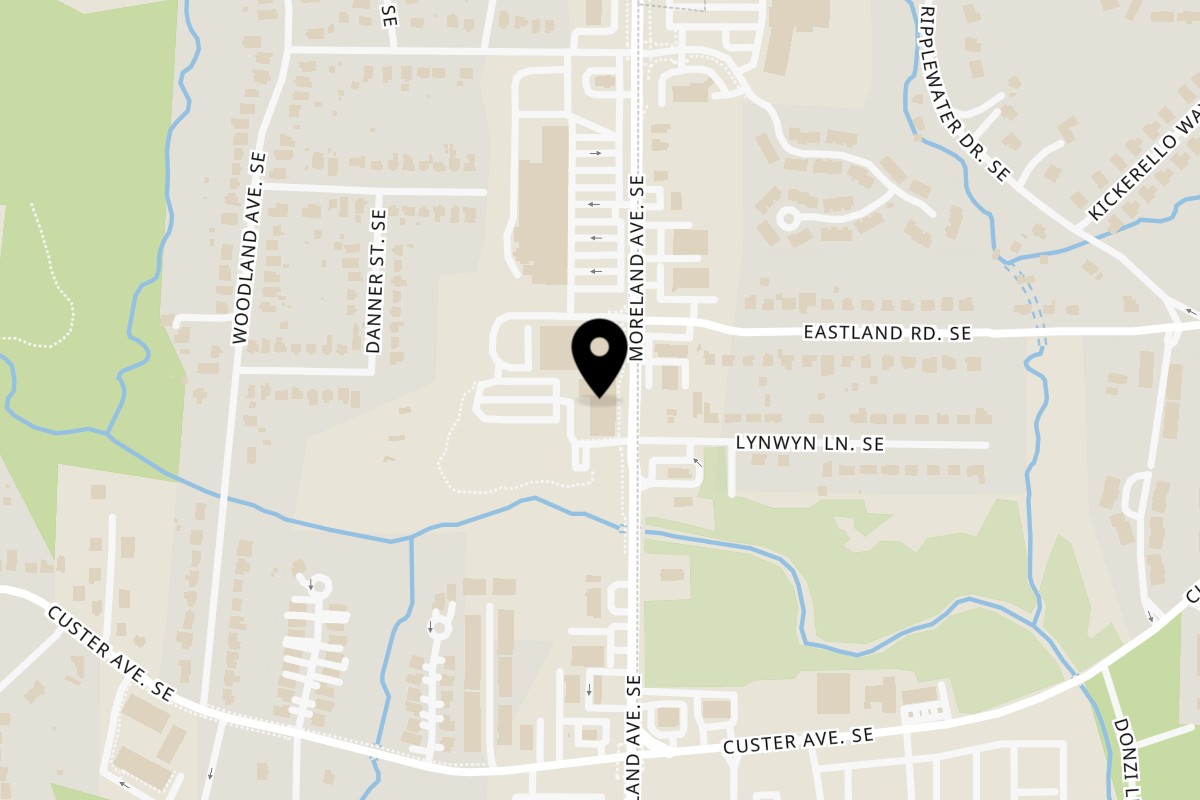 Map showing the location of Luze Mexicano on 1341 Moreland Ave SE Ste 1000 in Atlanta